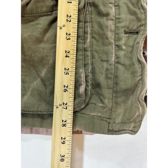 FREE PEOPLE Double Cloth Jacket Olive Green Pink UTILITY CARGO Size S Army - Picture 8 of 16